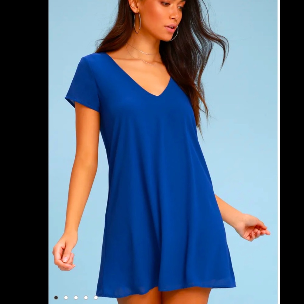 NWT purple Lulus shift dress size med